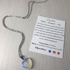 ✨ Customizable Gemstone Heart Chain Necklace